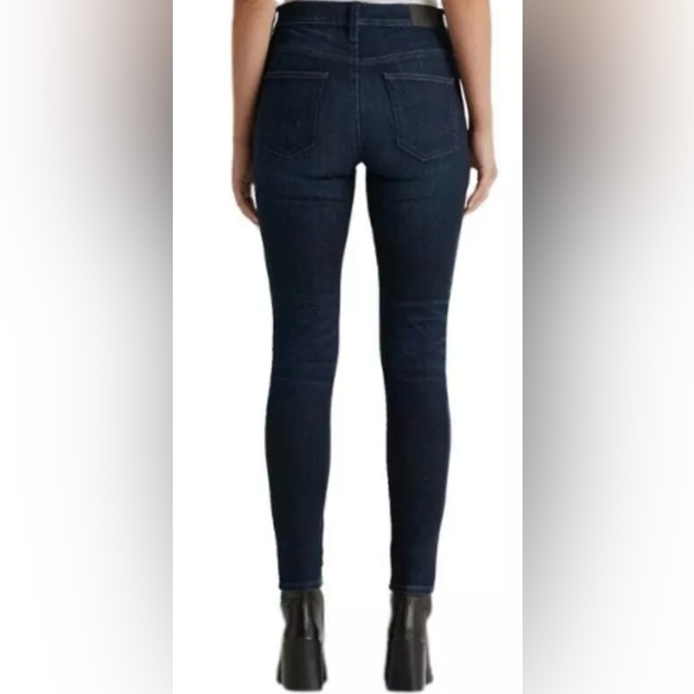 EDWIN Pixie 9 Inch Mid Rise Skinny Jeans Dark Wash Blue Womens Size 29 - Picture 2 of 6